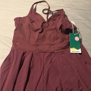 HALARA Burgundy Jumpsuit